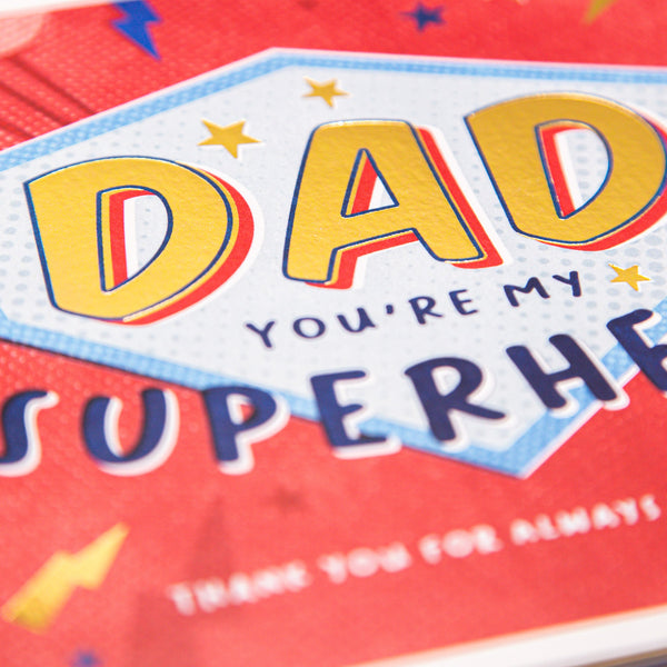 Greeting Card - E793 - Superhero Dad Card - Superhero Dad Card - Whistlefish