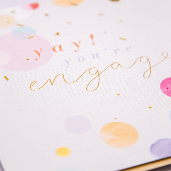 Greeting Card - E800 - Confetti Engagement Card - Confetti Engagement Card - Whistlefish