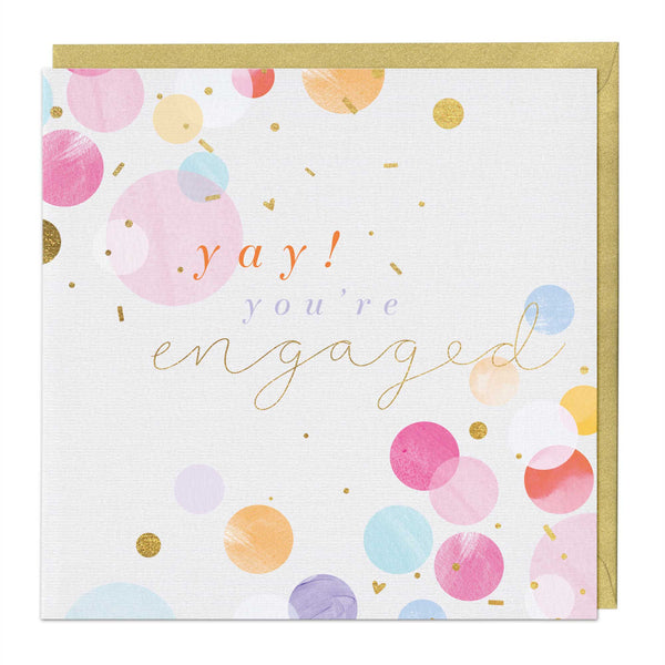 Greeting Card - E800 - Confetti Engagement Card - Confetti Engagement Card - Whistlefish
