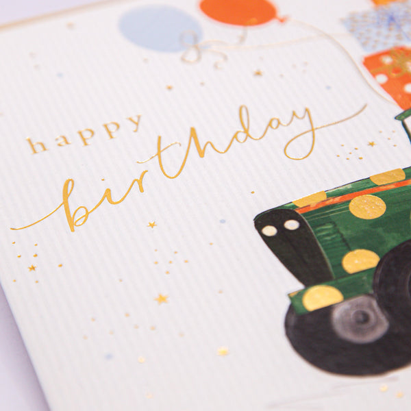 Greeting Card - E805 - Birthday Tractor Card - Birthday Tractor Card - Whistlefish