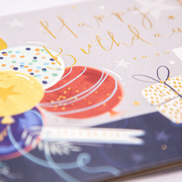 Greeting Card - E813 - Celebration Extravaganza Birthday Card - Celebration Extravaganza Birthday Card - Whistlefish
