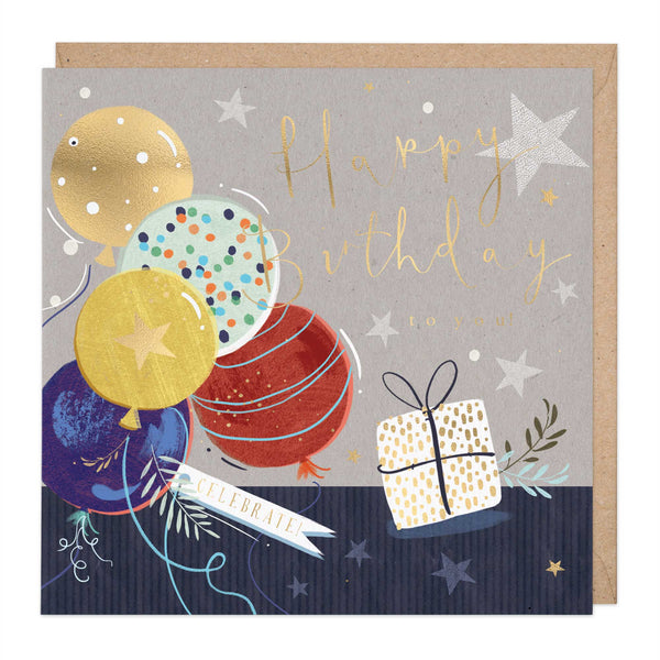 Greeting Card - E813 - Celebration Extravaganza Birthday Card - Celebration Extravaganza Birthday Card - Whistlefish