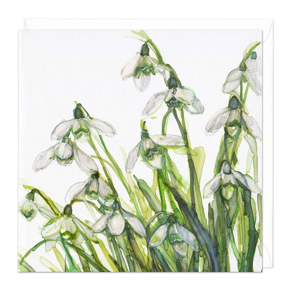 Greeting Card - E819 - Snowdrop Symphony Card - Snowdrop Symphony Card - Whistlefish