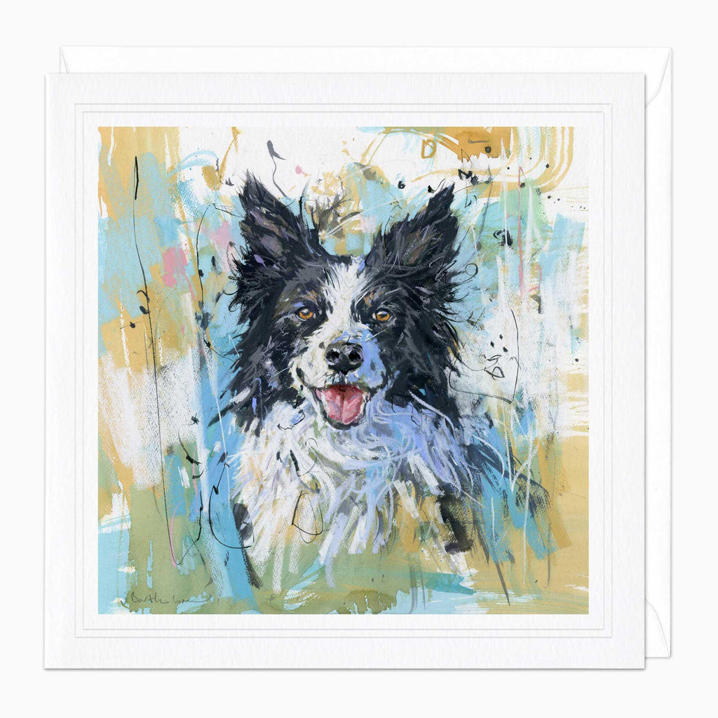 Greeting Card-F003 - Border Collie 2 Art Card-James Bartholomew