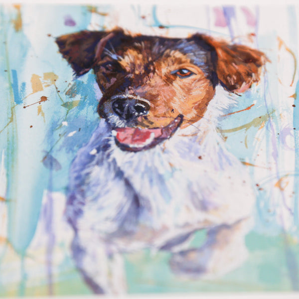 Greeting Card - F013 - New Jack Russell Art Card - New Jack Russell Art Card - Whistlefish