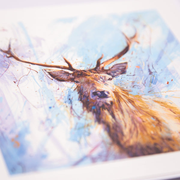 Greeting Card - F018 - Stag Art Card - Stag Art Card - Whistlefish