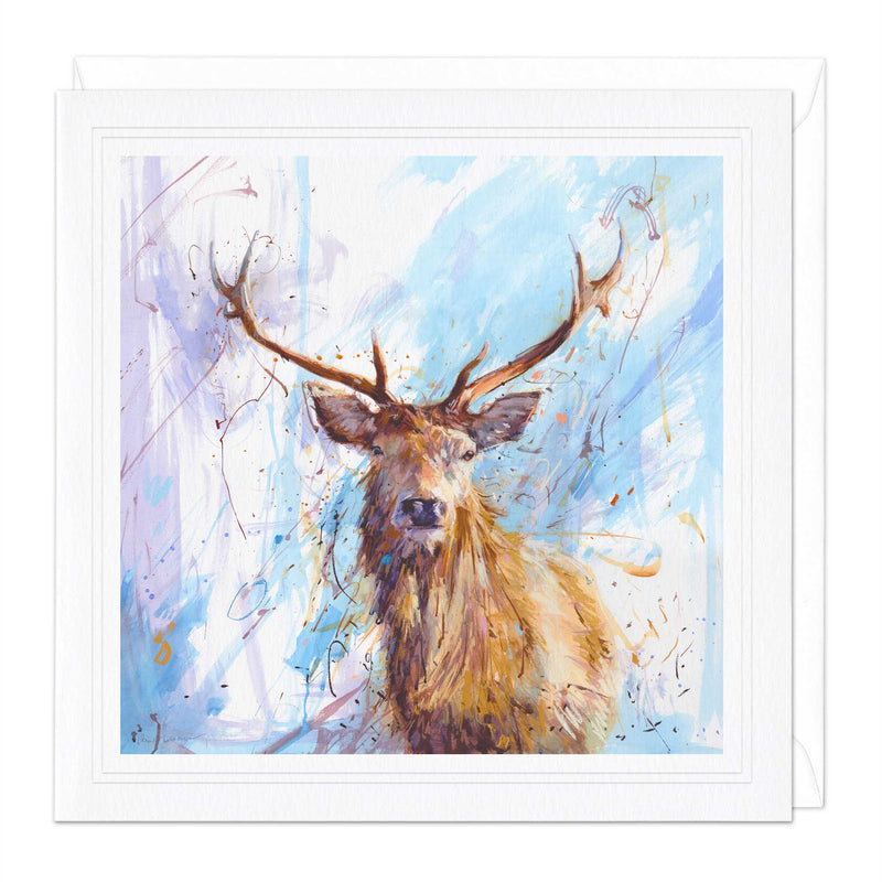 Greeting Card - F018 - Stag Art Card - Stag Art Card - Whistlefish