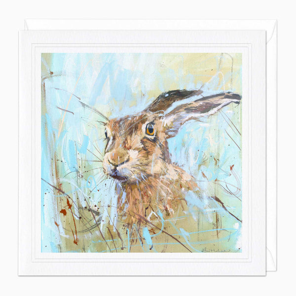 Greeting Card-F019 - Summer Hare Art Card-James Bartholomew
