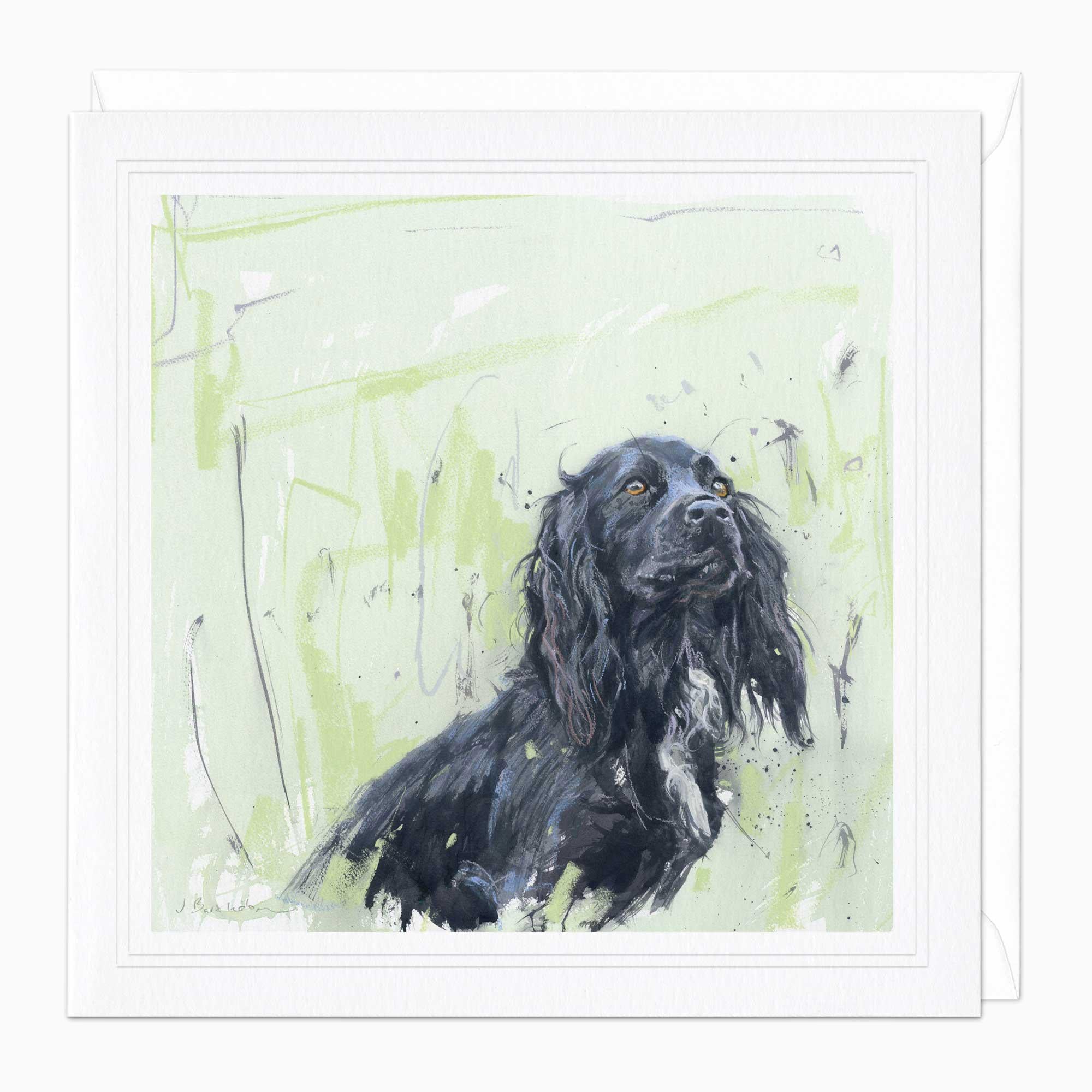 Greeting Card-F023 - Working Cocker Art Card-James Bartholomew