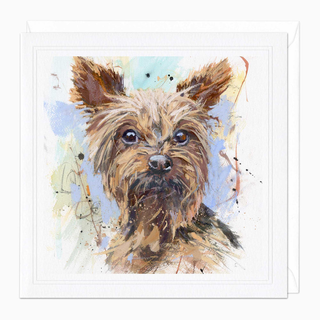 Greeting Card-F024 - Yorkshire Terrier Art Card-James Bartholomew