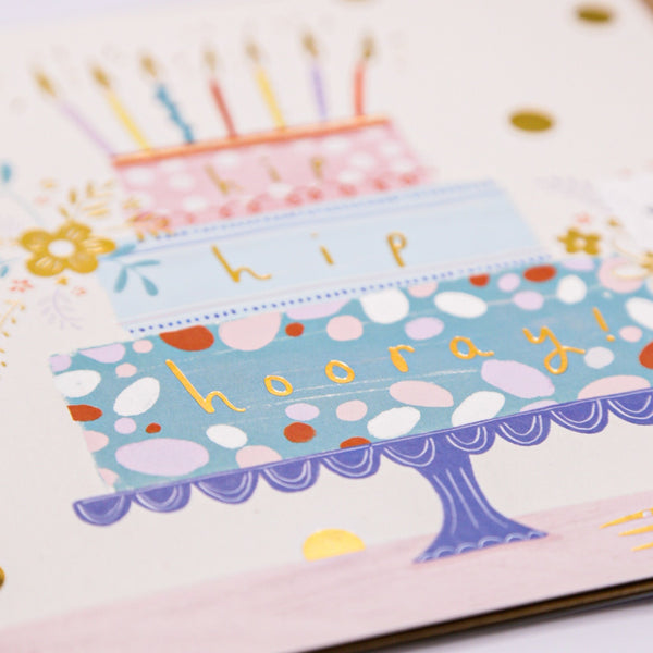 Greeting Card - F031 - Hip Hip Hooray Birthday Card - Hip Hip Hooray Birthday Card - Whistlefish