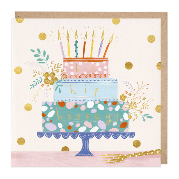 Greeting Card - F031 - Hip Hip Hooray Birthday Card - Hip Hip Hooray Birthday Card - Whistlefish