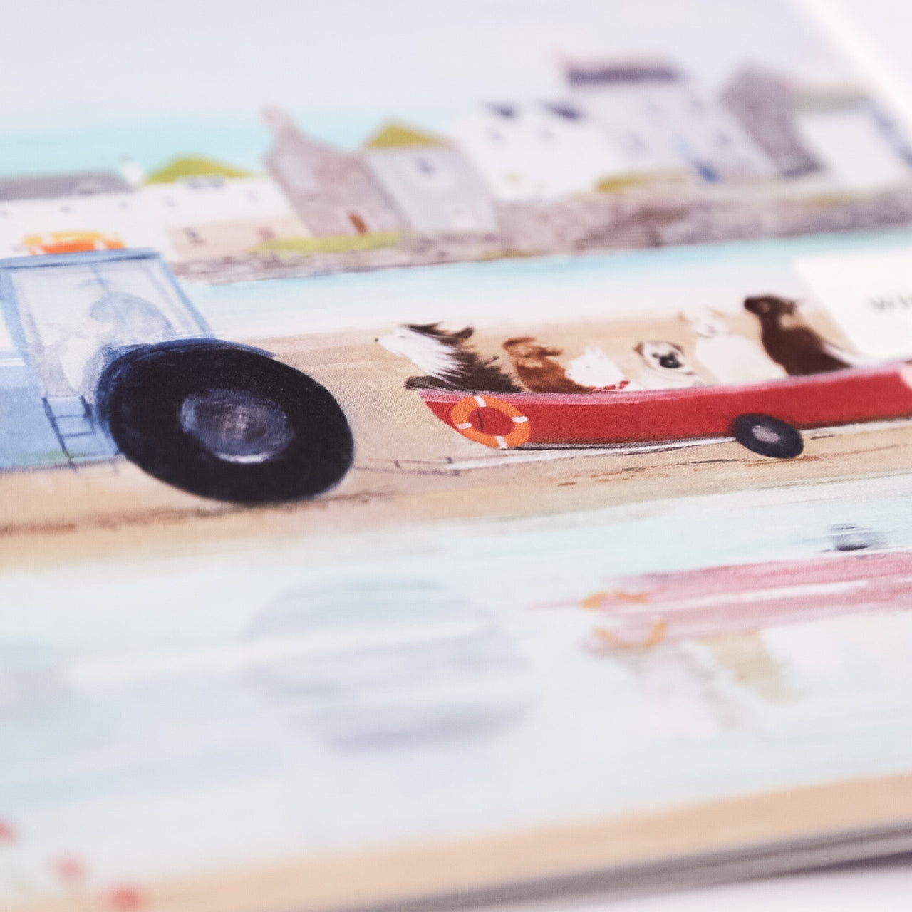 Greeting Card - F047 - Beach Trip Art Card - Beach Trip Art Card - Whistlefish