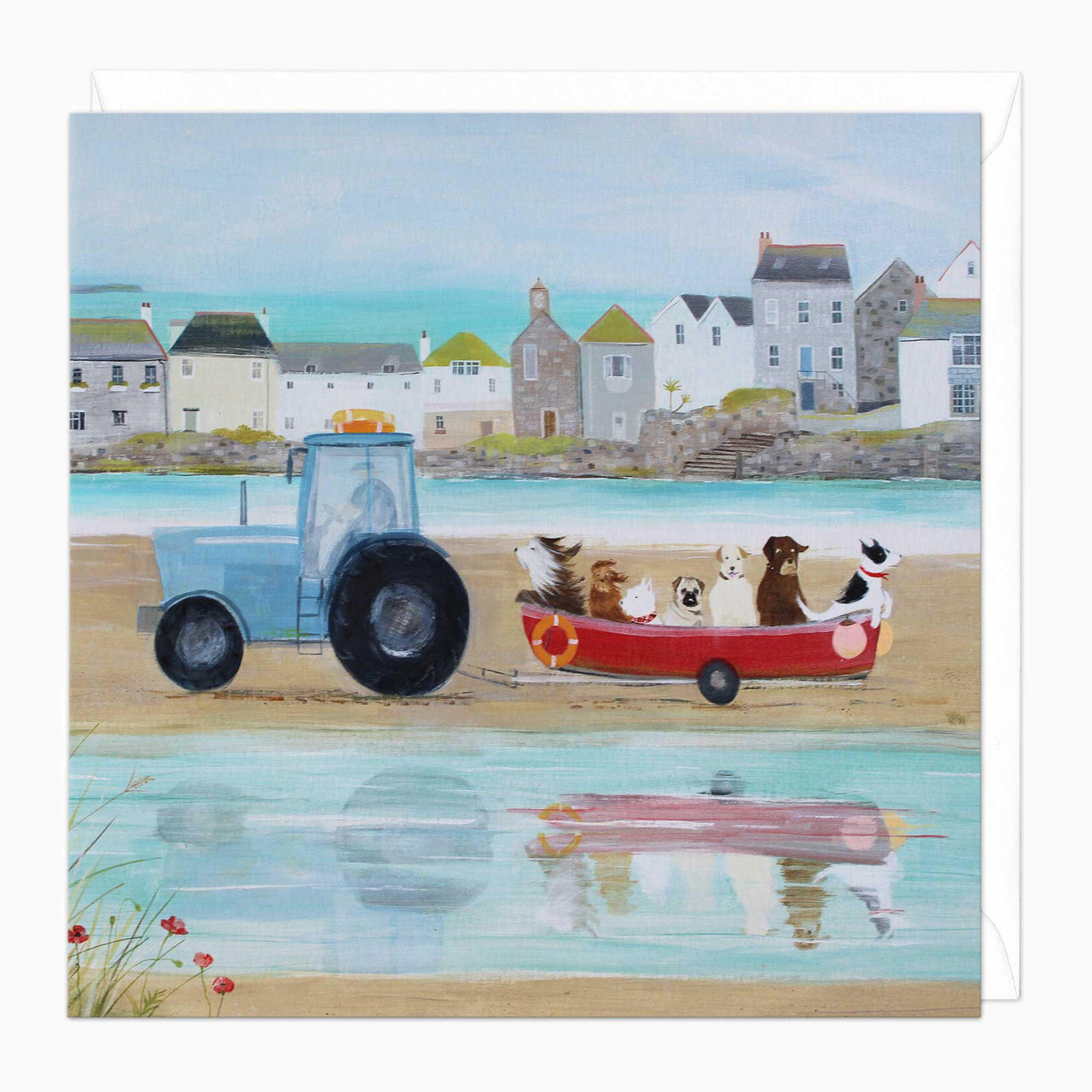 Greeting Card-F047 - Beach Trip Art Card-Hannah Cole