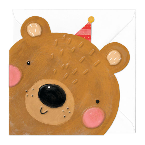 Greeting Card - F048 - Benji The Bear Cut-Out Card - Benji The Bear Cut-Out Card - Whistlefish