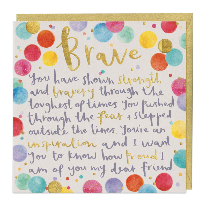 Greeting Card - F064 - For A Brave Someone Card - For A Brave Someone Card - Whistlefish