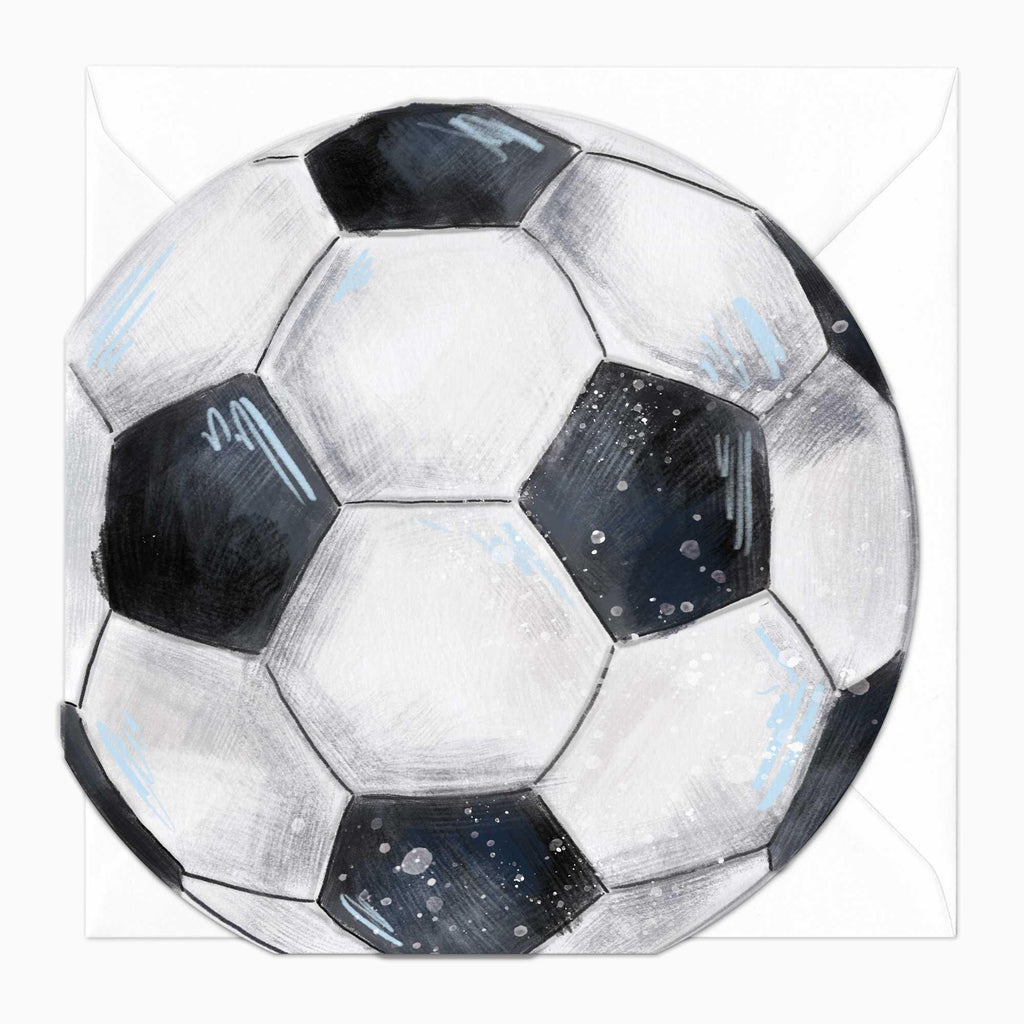Greeting Card-F078 - Football Cut-Out Card-Whistlefish