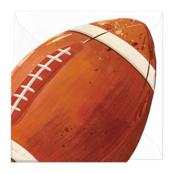 Greeting Card - F079 - American Football Cut-Out Card - American Football Cut-Out Card - Whistlefish