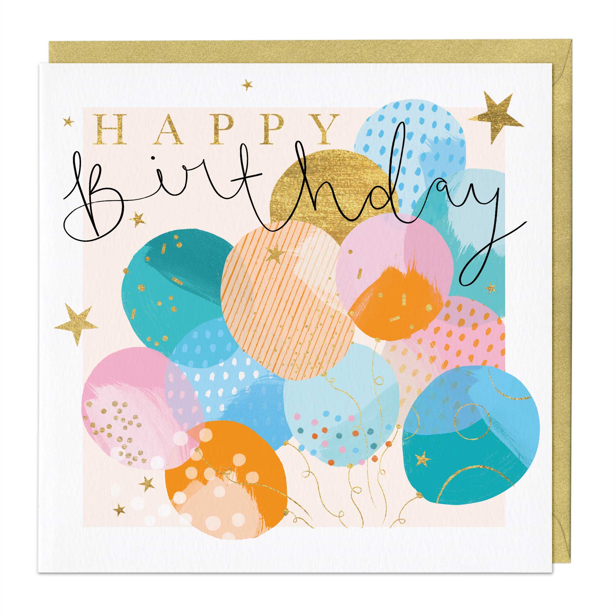 Pattern Birthday Balloons Card - Whistlefish