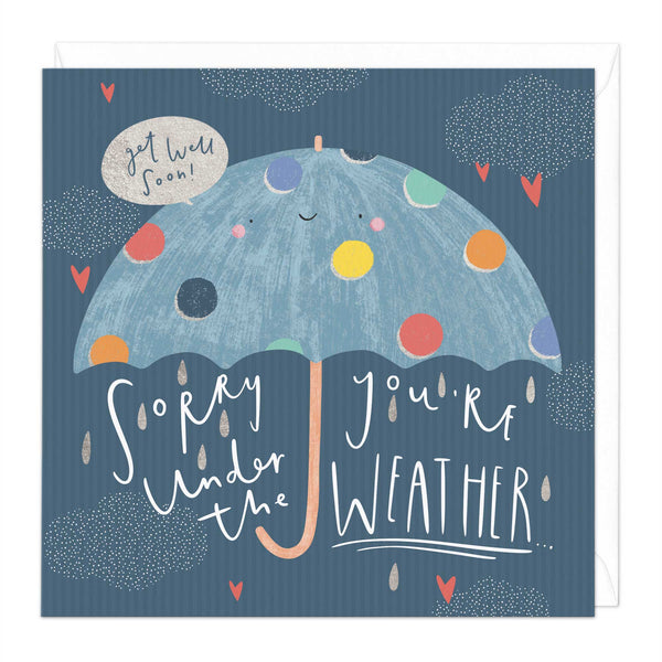 Greeting Card - F092 - Under The Weather Greeting Card - Under the Weather Greeting Card - Whistlefish
