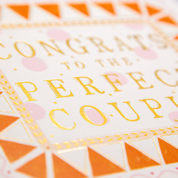 Greeting Card - F100 - Congrats Perfect Couple Card - Congrats To The Perfect Couple Card - Whistlefish