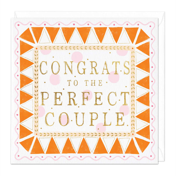 Greeting Card - F100 - Congrats To The Perfect Couple Card - Congrats To The Perfect Couple Card - Whistlefish