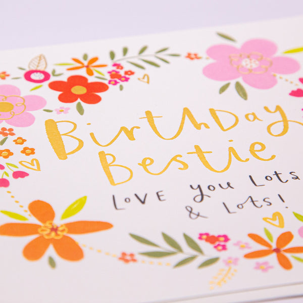 Greeting Card - F120 - Bestie Birthday Card - Bestie Birthday Card - Whistlefish