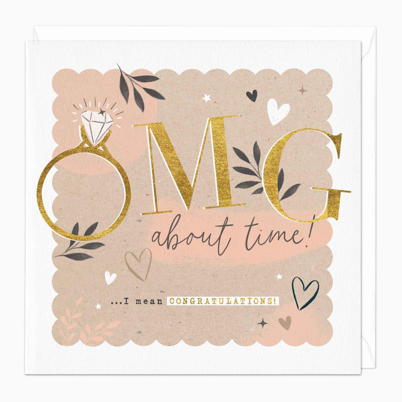 Greeting Card-F147 - OMG Engagment Card-Whistlefish