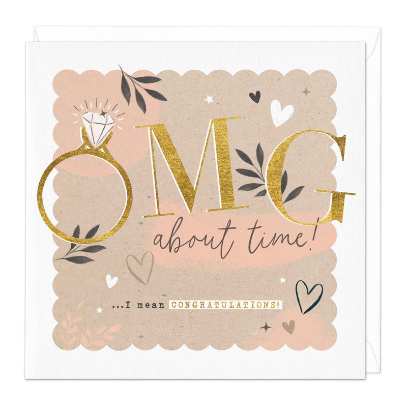 Greeting Card - F147 - OMG Engagment Card - OMG Engagment Card - Whistlefish