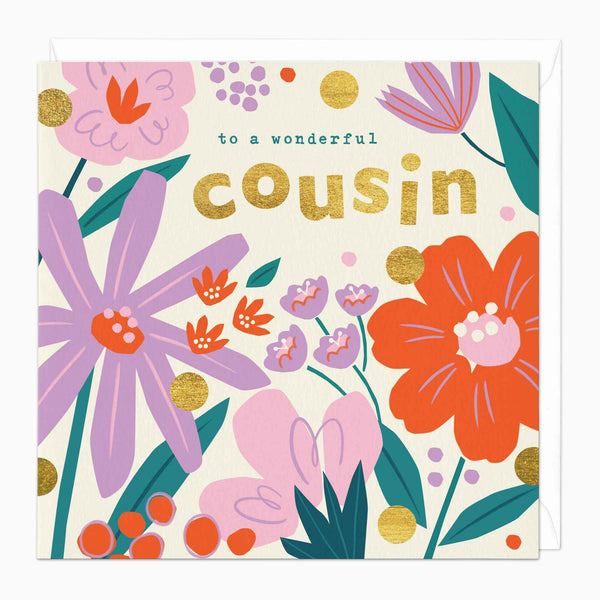 Greeting Card-F150 - Wonderful Cousin Card-Whistlefish