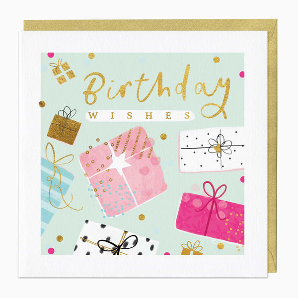 Greeting Card-F158 - Stylish Presents Birthday Card-Whistlefish