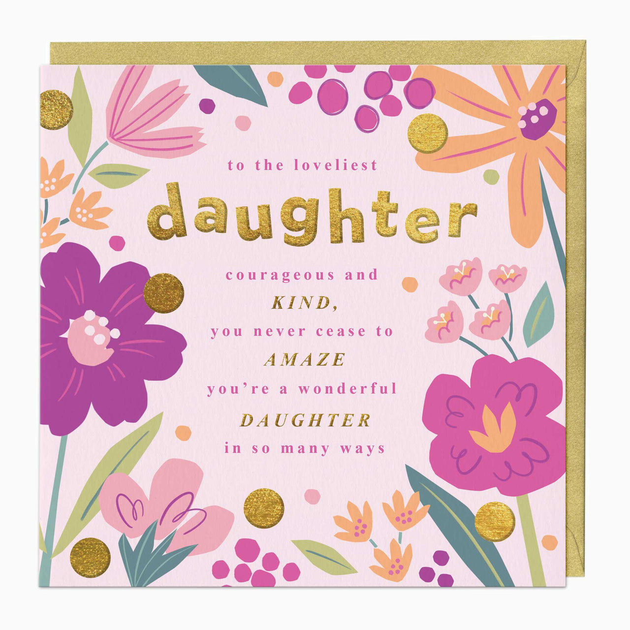 Greeting Card-F166 - Message To Daughter Art Card-Whistlefish