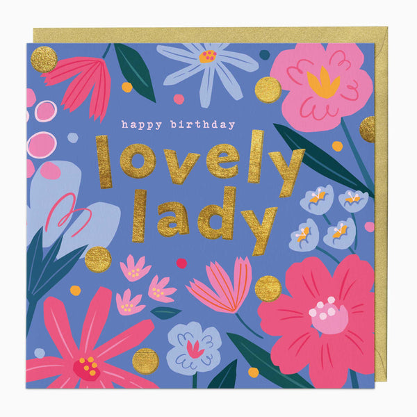 Greeting Card-F167 - Lovely Lady Birthday Card-Whistlefish