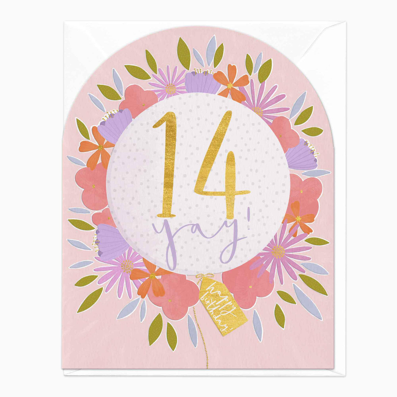 Greeting Card-F197 - 14 Today Vibrant Arch Card-Whistlefish