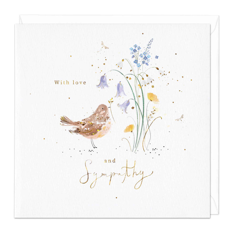 Greeting Card - F198 - With Love And Sympathy Card - With Love And Sympathy Card - Whistlefish