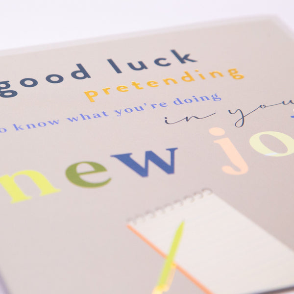 Greeting Card - F214 - New Job Humour Card - New Job Humour Card - Whistlefish