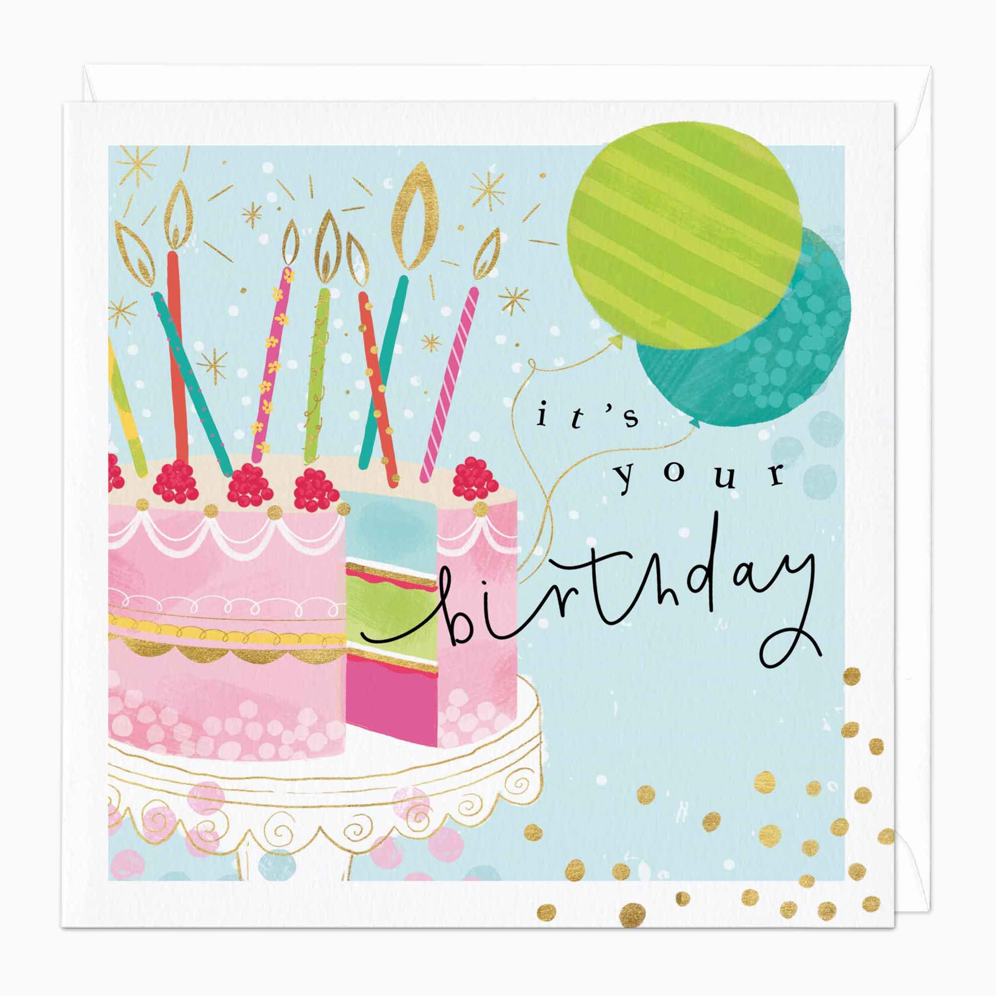 Greeting Card-F234 - Colourful Celebration Birthday Card-Whistlefish