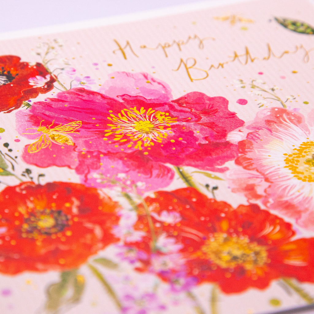 Wild Poppies Birthday | Greeting Card Wild Poppies Birthday | Greeting Card