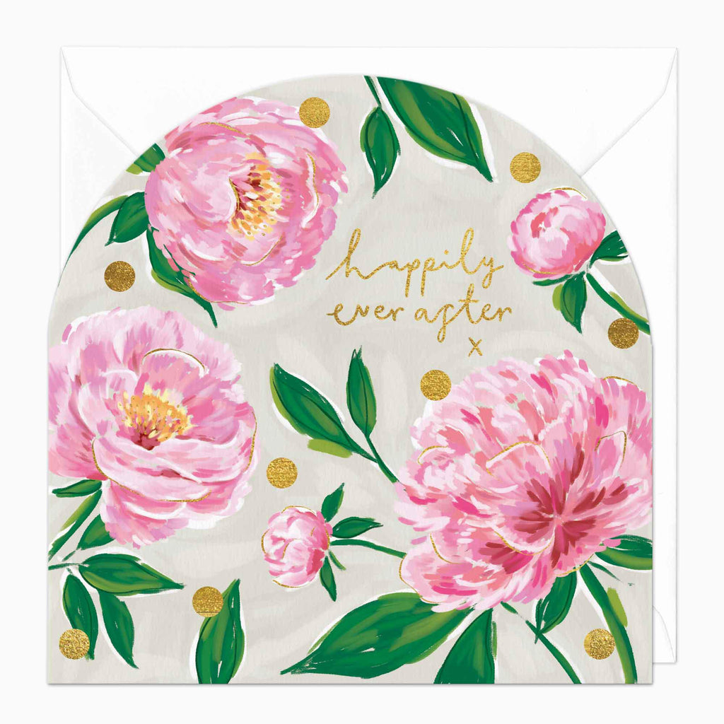 Greeting Card-F249 - Happily Ever After Floral Arch Card-Whistlefish