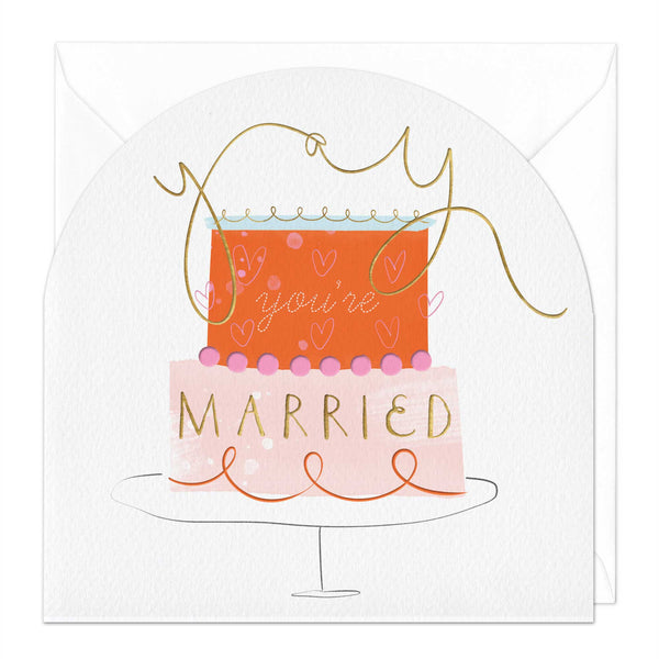 Greeting Card - F258 - Yay You're Married Wedding Card - Yay You're Married Wedding Card - Whistlefish