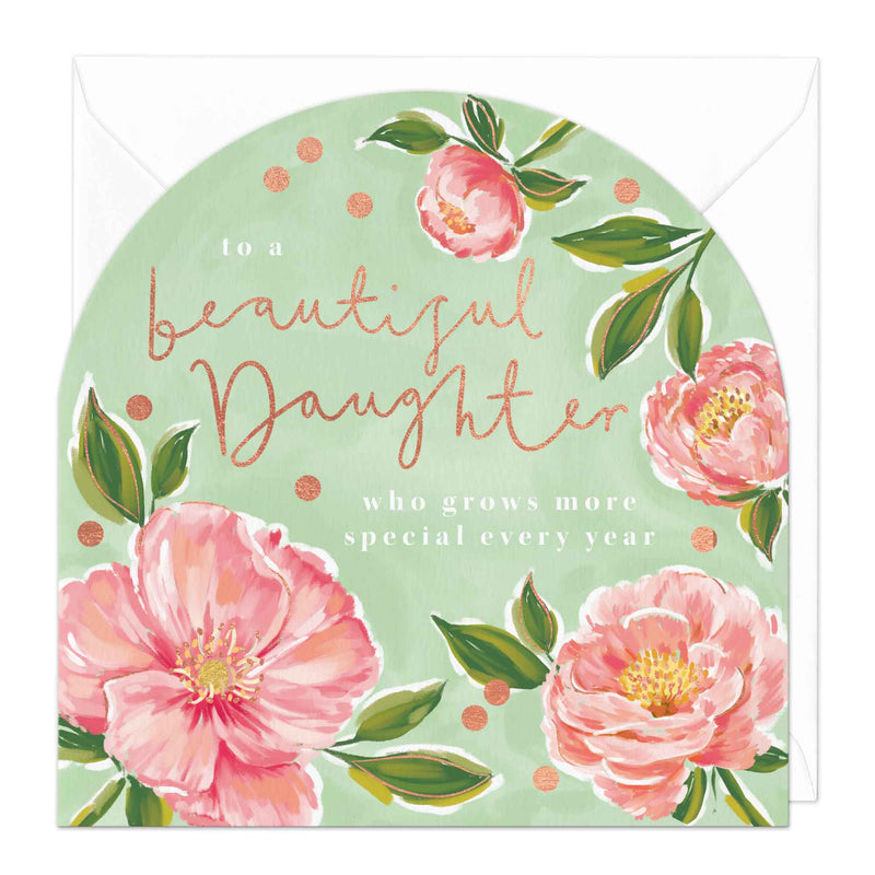 Greeting Card - F261 - Beautiful Daughter Birthday Card - Beautiful Daughter Birthday Card - Whistlefish