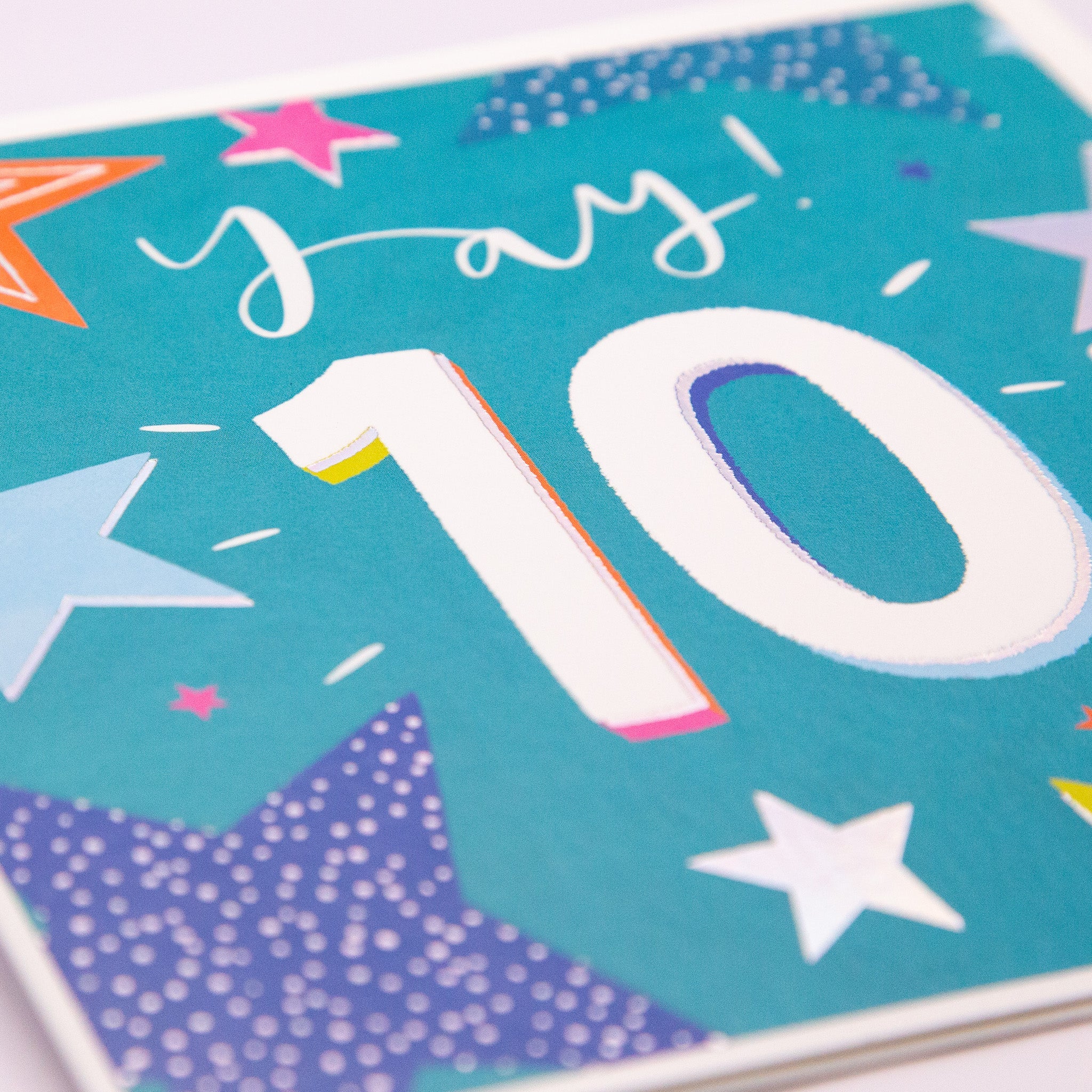 Greeting Card - F266 - Yay! 10th Birthday Card - Yay! 10th Birthday Card - Whistlefish