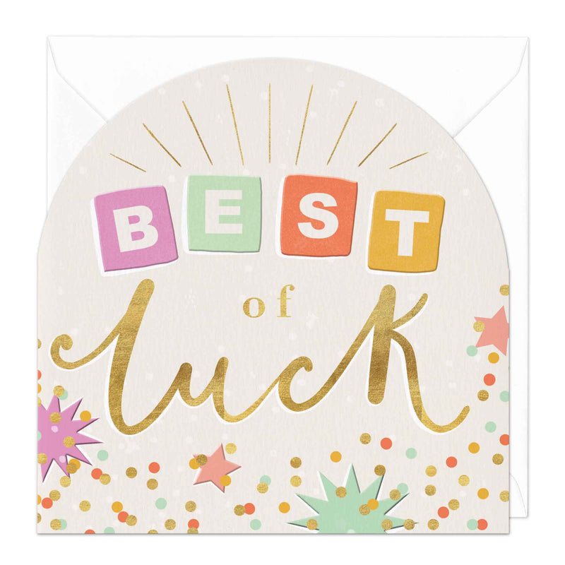 Greeting Card - F273 - Best Of Luck Arch Card - Best Of Luck Arch Card - Whistlefish