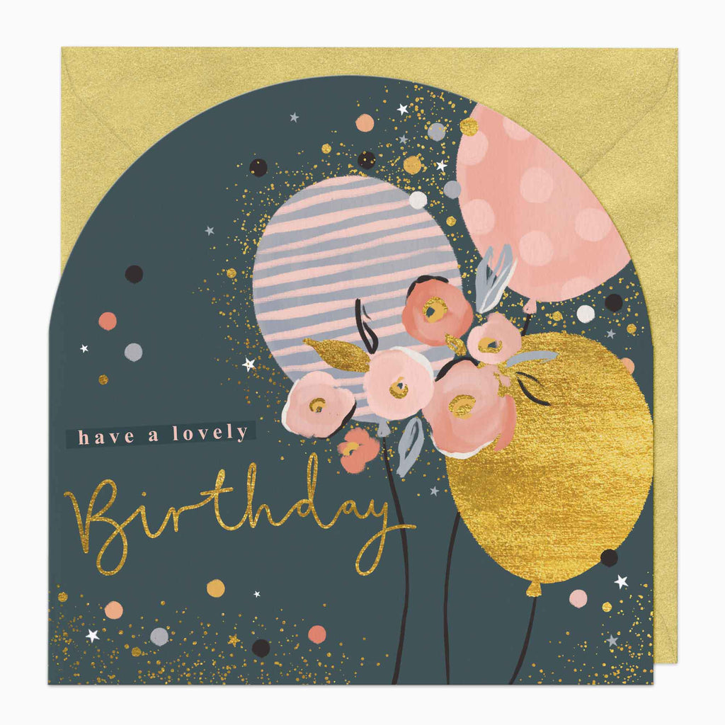 Greeting Card-F277 - Have A Lovely Birthday Arch Card-Whistlefish