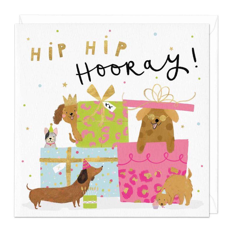 Greeting Card - F283 - Party Dogs Birthday Card - Party Dogs Birthday Card - Whistlefish