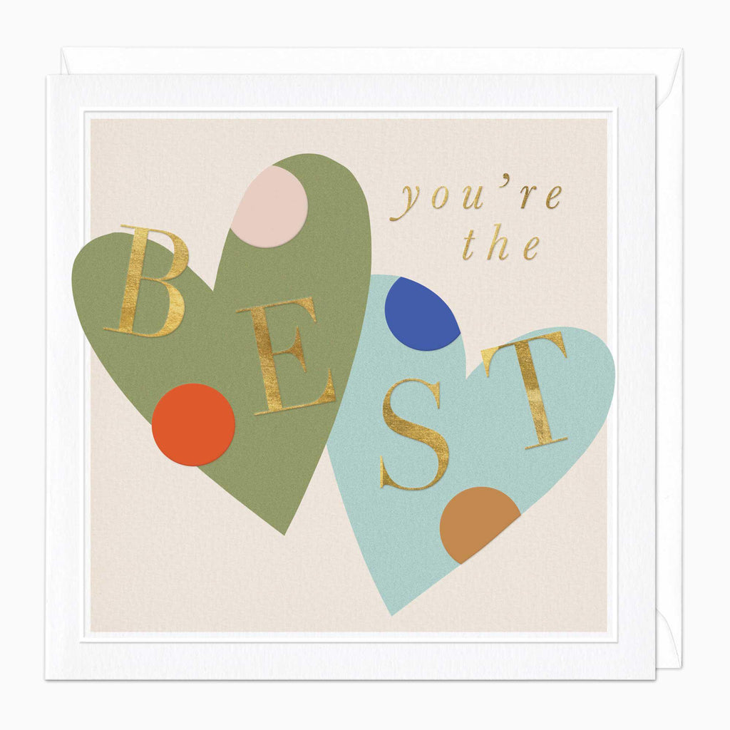 Greeting Card-F286 - You're The Best Heart Card-Whistlefish