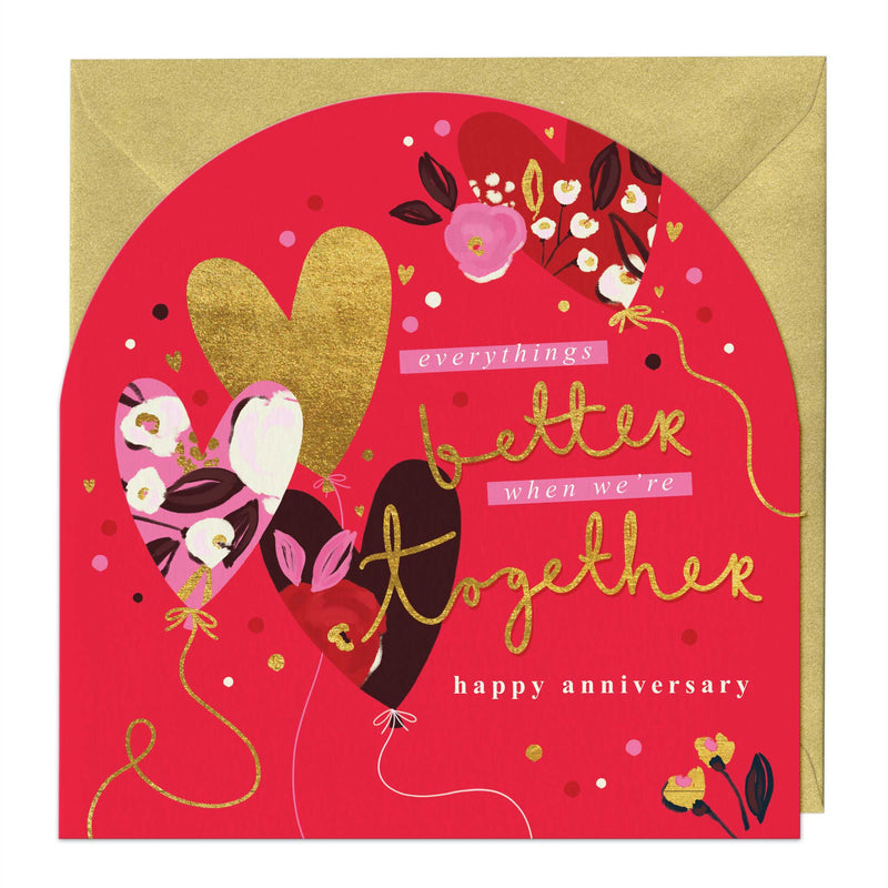 Greeting Card - F294 - Better Together Anniversary Arch Card - Better Together Anniversary Arch Card - Whistlefish