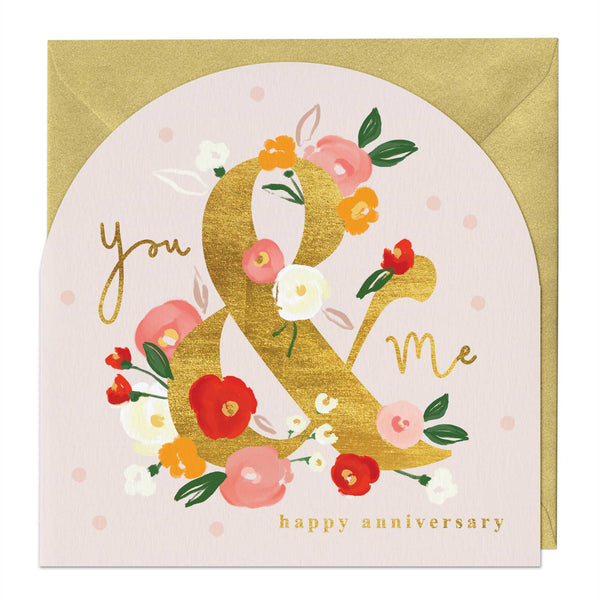 Greeting Card - F295 - You & Me Anniversary Arch Card - You & Me Anniversary Arch Card - Whistlefish