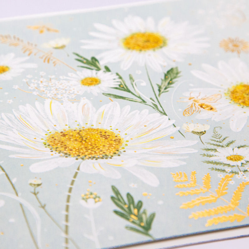 Greeting Card - F302 - Wild Florals Daisy Art Card - Wild Florals Daisy Art Card - Whistlefish