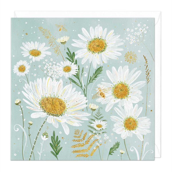 Greeting Card - F302 - Wild Florals Daisy Art Card - Wild Florals Daisy Art Card - Whistlefish